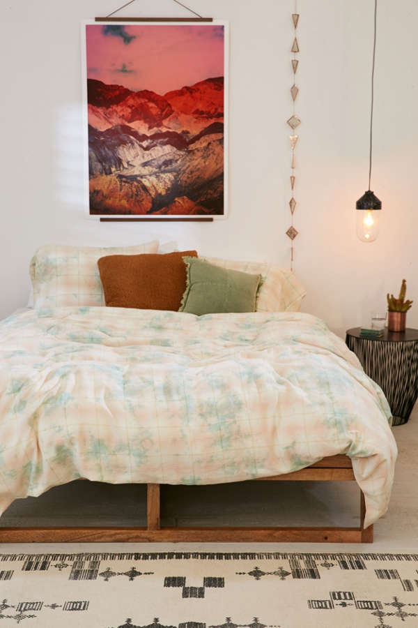 Slide View: 1: Overdyed Flannel Duvet Cover