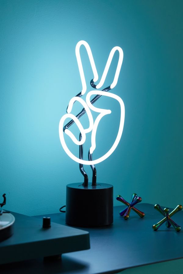 Peace Neon Sign Table Lamp | Urban Outfitters