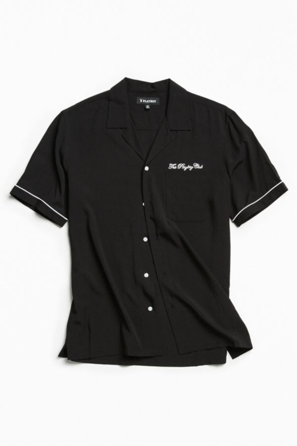 Playboy Rayon Camp Shirt Urban Outfitters