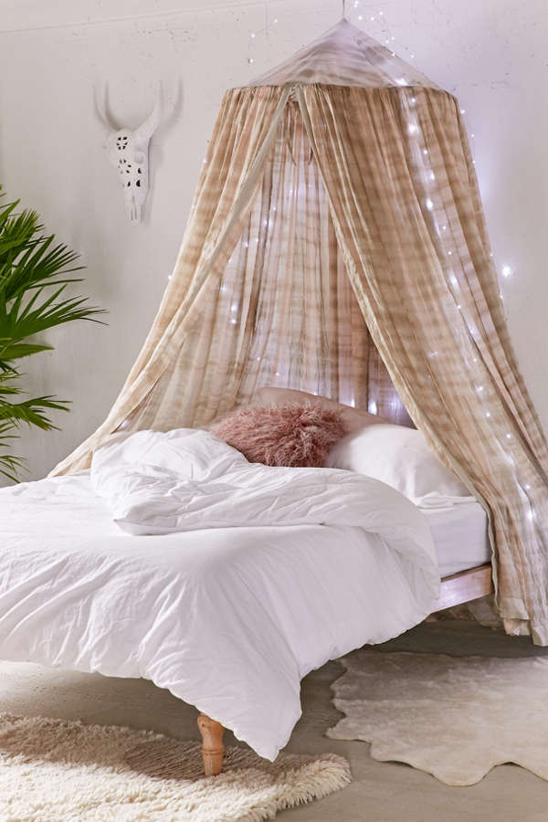 Slide View: 1: Madeline Tie-Dye Bed Canopy