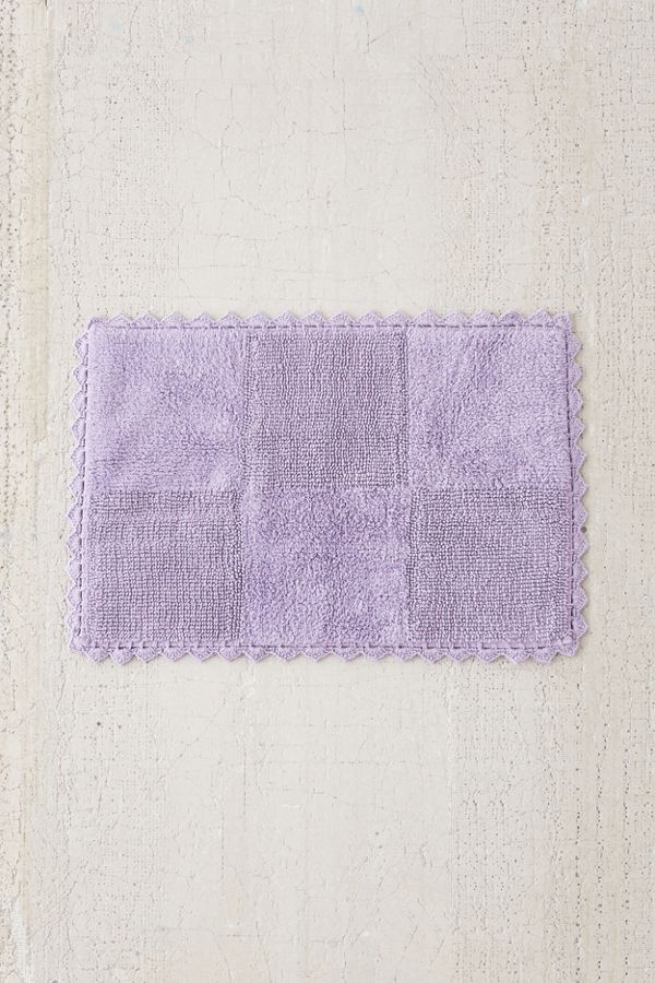 Crochet Trim Rectangle Bath Mat Urban Outfitters