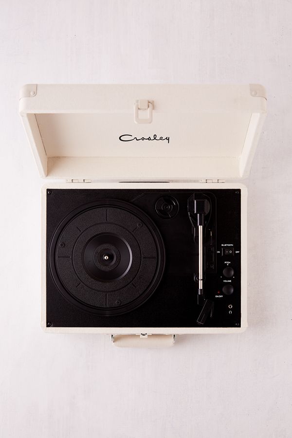 Crosley UO Exclusive Cream Canvas Cruiser Bluetooth Record Player