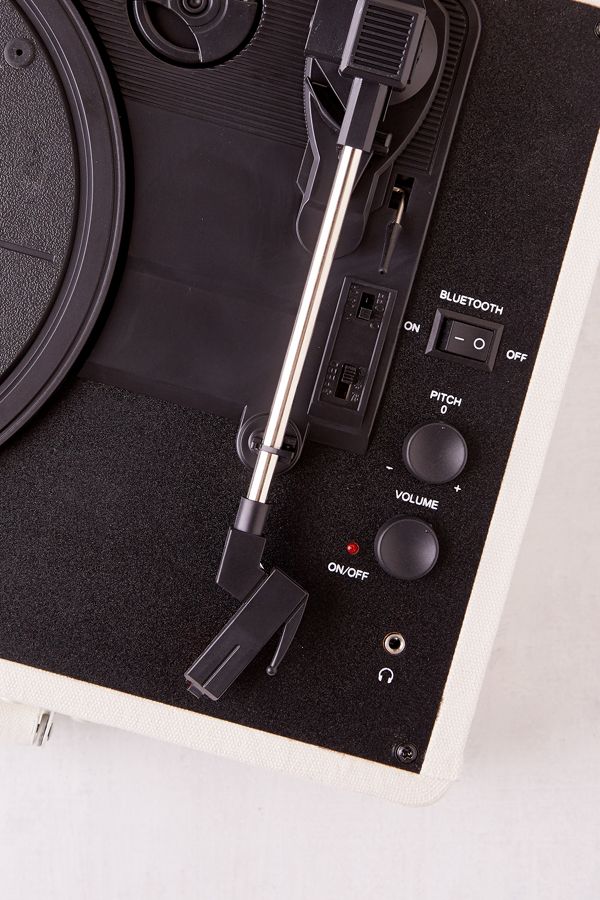 Crosley UO Exclusive Cream Canvas Cruiser Bluetooth Record Player