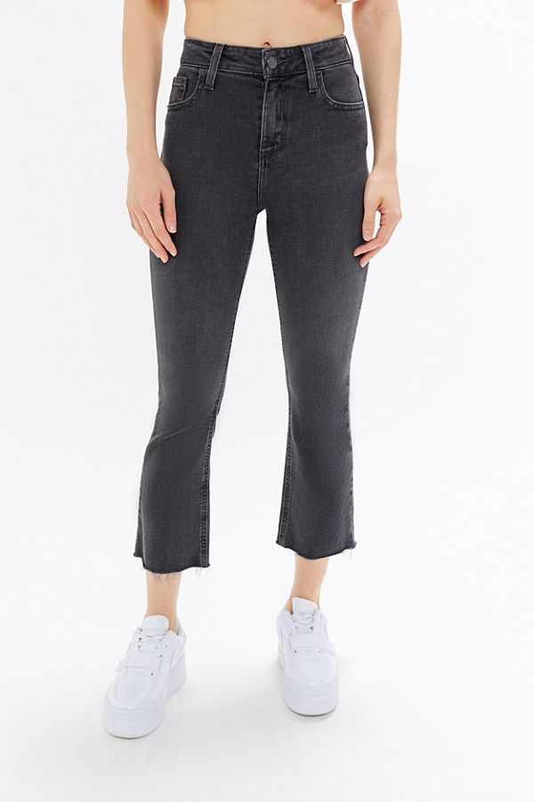 BDG Kick Flare HighRise Cropped Jean Black Urban Outfitters