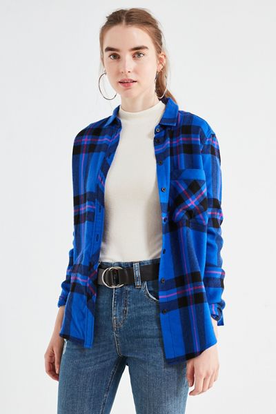 BDG Molly Flannel Button-Down Shirt