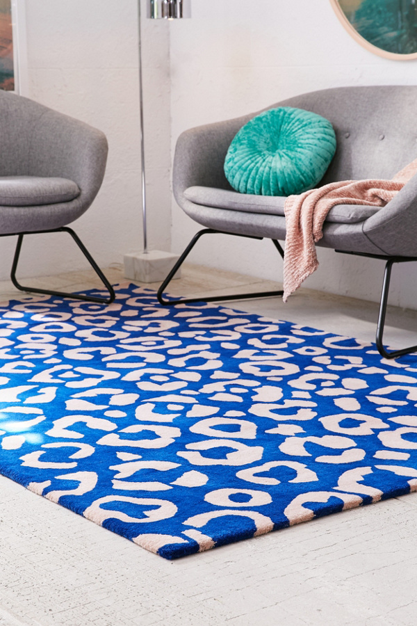 Aelfie Cheetah Tufted Rug Urban Outfitters