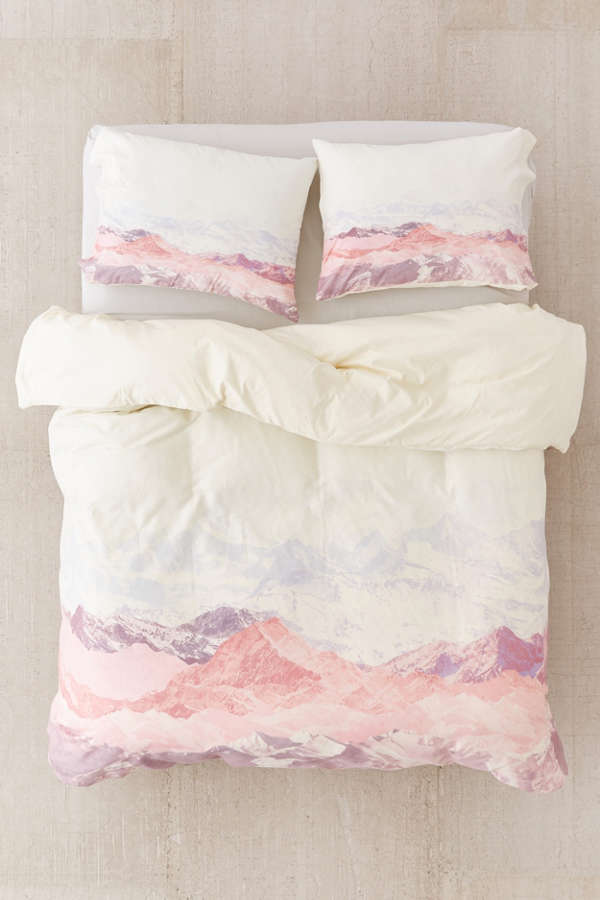 Slide View: 2: Iveta Abolina For DENY Pastel Mountains III Duvet Cover