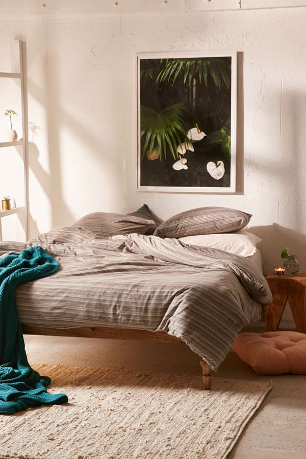 Slide View: 1: Corey Yarn-Dye Stripe Jersey Comforter