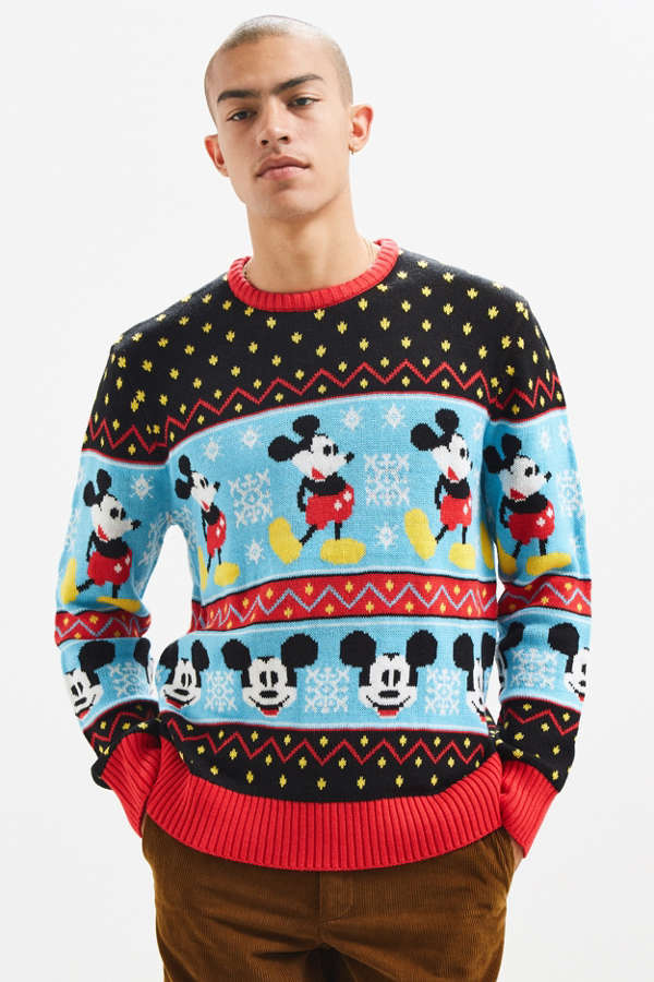 Mickey Mouse Fair Isle Sweater | Urban Outfitters