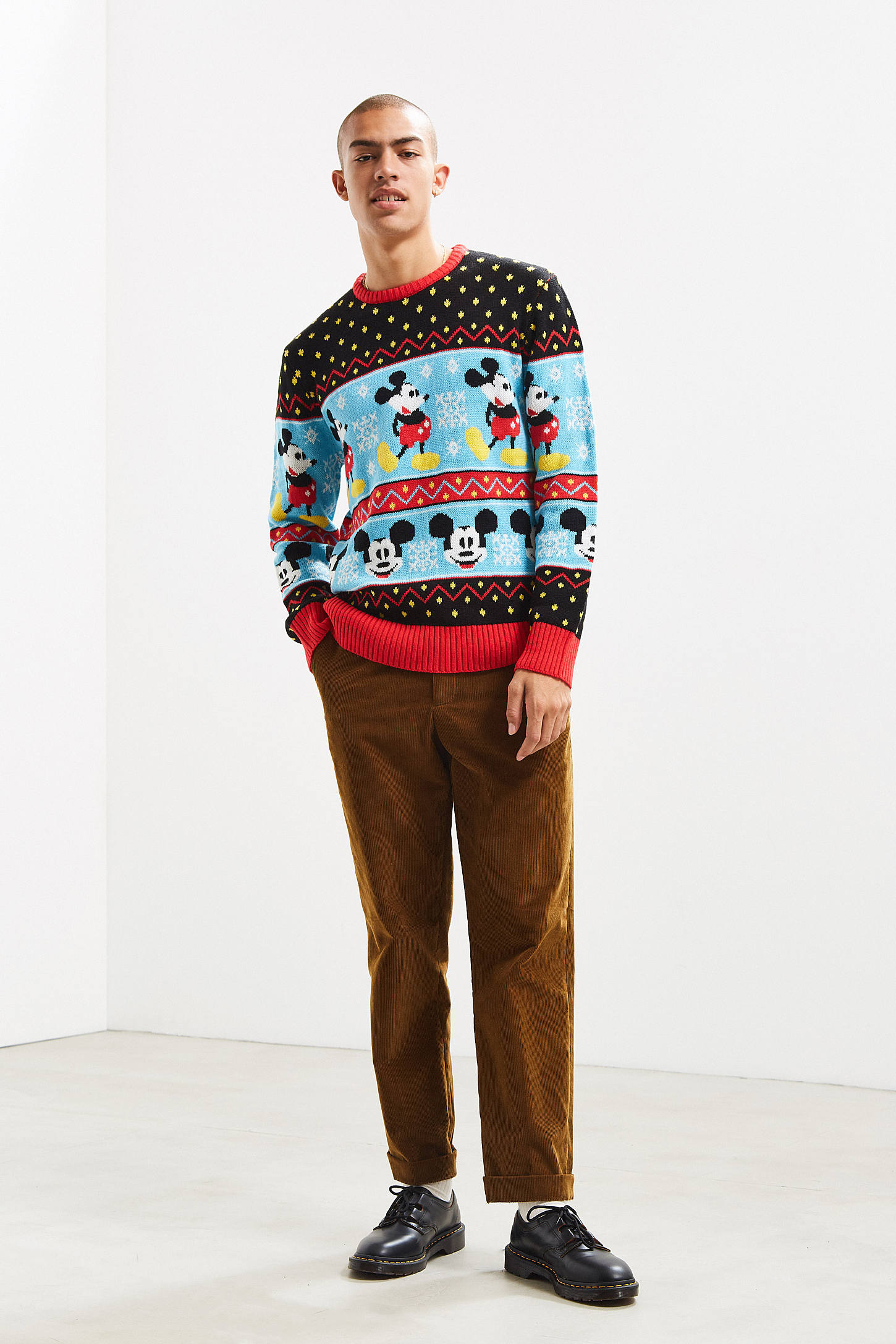 Mickey Mouse Fair Isle Sweater | Urban Outfitters