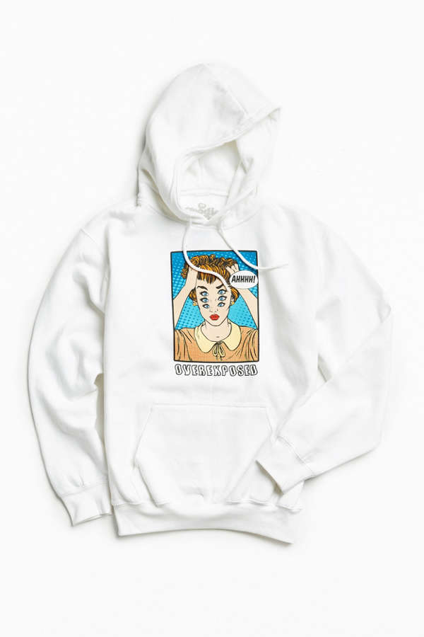 Slide View: 1: Overexposed Hoodie Sweatshirt