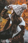 Thumbnail View 1: Chunky Knit Pompom Beanie