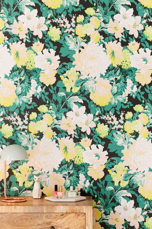 Madison Floral Removable Wallpaper Urban Outfitters