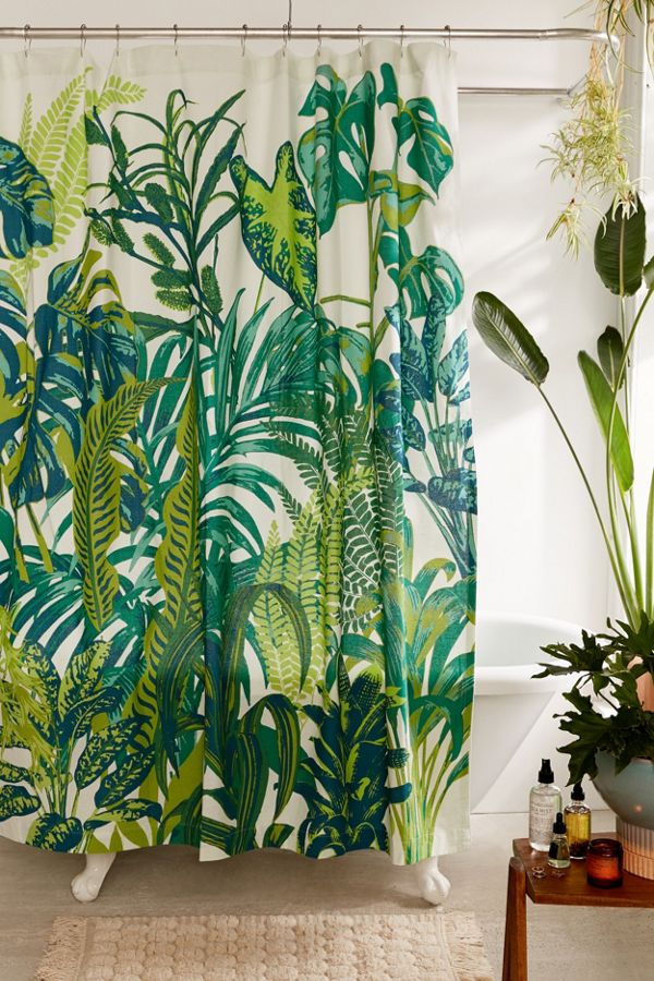 Slide View: 1: Dreamy Jungle Shower Curtain
