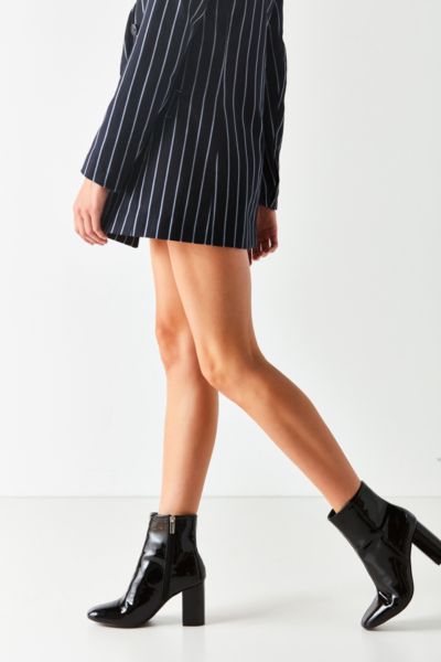 Sloane Seamed Patent Ankle Boot - Black 10. at Urban Outfitters