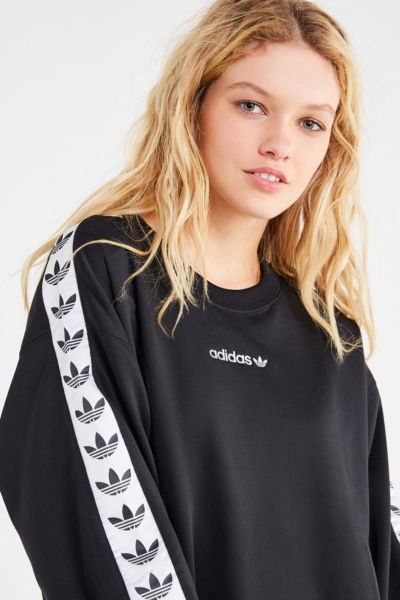 adidas Originals Taped Crew-Neck Sweatshirt | Urban Outfitters