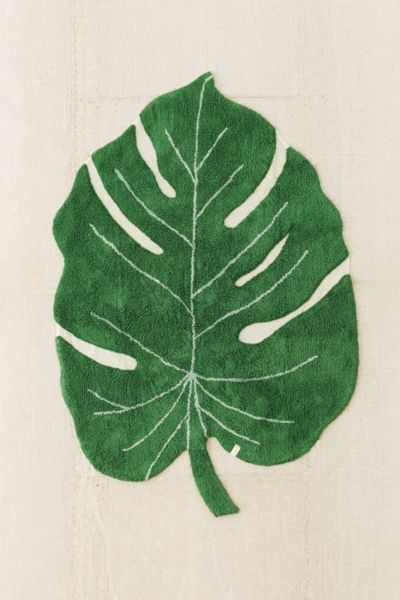 Monstera Leaf Washable Rug