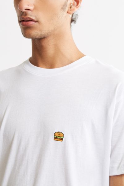 Embroidered Burger Tee | Urban Outfitters