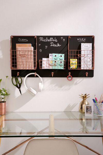 Chalkboard Wall Storage Organizer