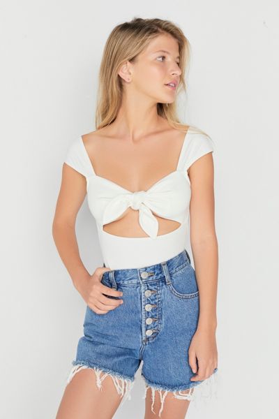 Out From Under Wanda Tie-Front Bodysuit