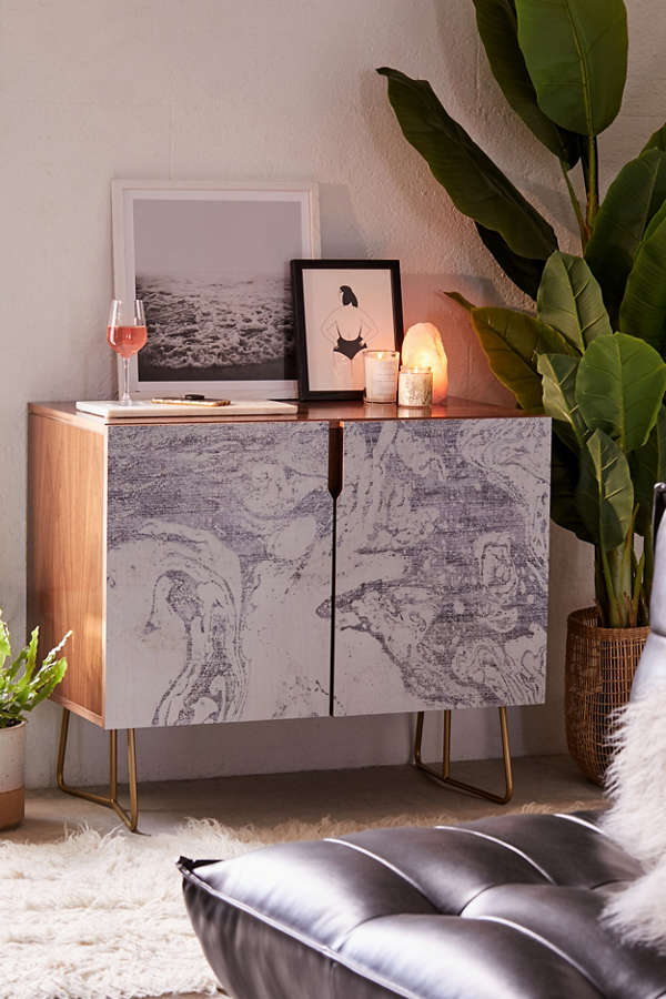 Slide View: 1: Holli Zollinger For Deny French Linen Marble Credenza