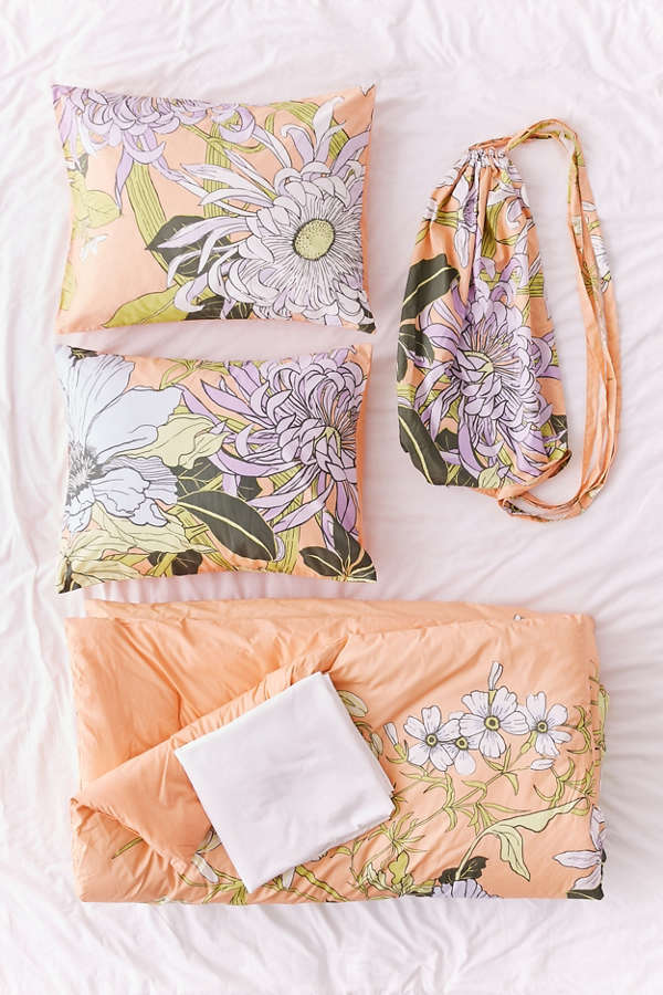 Slide View: 1: Botanical Scarf Comforter Snooze Set