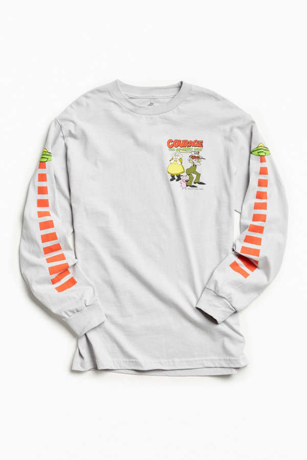 Courage The Cowardly Dog UFO Long Sleeve Tee | Urban Outfitters
