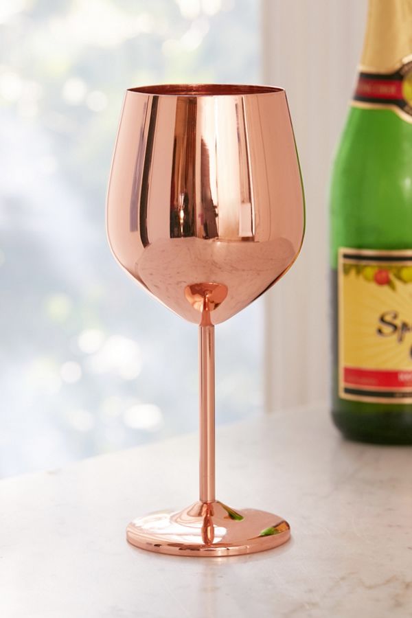 Copper Wine Glass Urban Outfitters