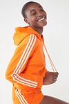 Thumbnail View 1: adidas Originals Adicolor 3 Stripes Cropped Hoodie Sweatshirt