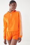 Thumbnail View 2: adidas Originals Adicolor 3 Stripes Cropped Hoodie Sweatshirt