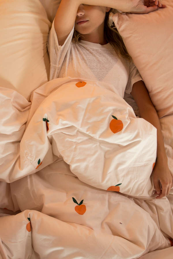 Slide View: 2: Peaches Duvet Cover