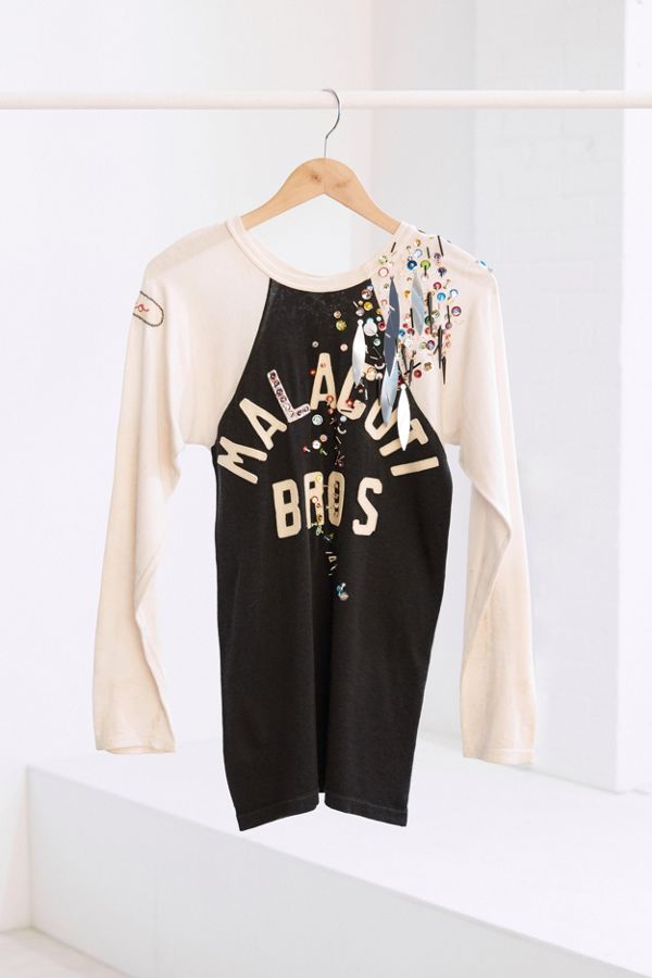 Urban Renewal X UO Design Vintage Embellished Baseball Jersey Urban