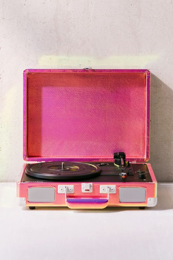 Crosley UO Exclusive Rainbow Holographic Cruiser Bluetooth Record Player 