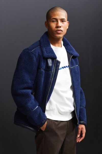 UO Sherpa B-3 Bomber Jacket | Urban Outfitters