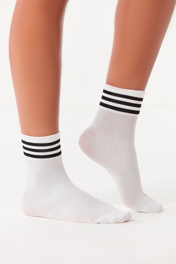 adidas Originals Mesh Striped Quarter Sock Urban Outfitters