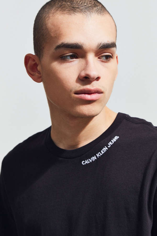 Calvin Klein Embroidered Crew Neck Tee | Urban Outfitters