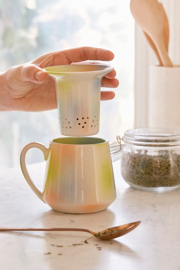 Slide View: 1: Pour-Over Tea Diffuser Mug
