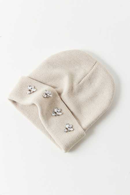 Embellished Double Knit Essential Beanie