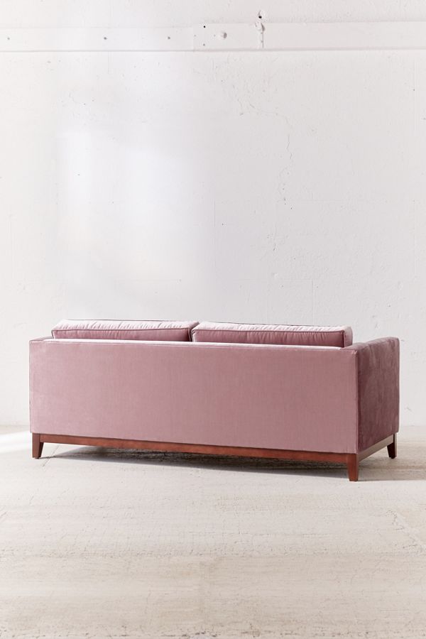 Piper Petite Velvet Sofa Urban Outfitters