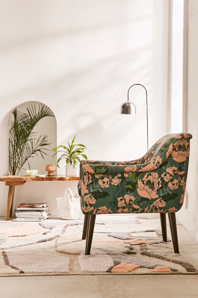 Polly Floral Print Arm Chair