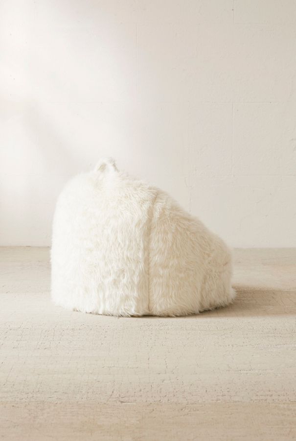 Faux Fur Electronics Storage Bean Bag Chair Urban Outfitters