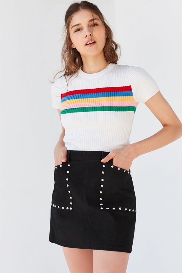 BDG ALine Studded Mini Skirt Urban Outfitters