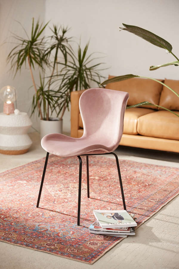 Slide View: 1: Rosa Velvet Dining Chair