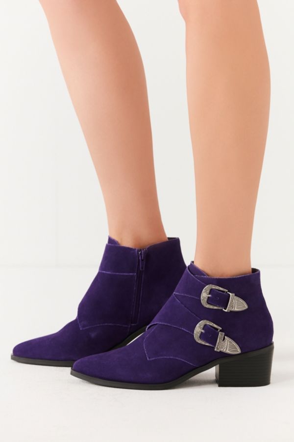 Talia Suede Buckle Ankle Boot Urban Outfitters