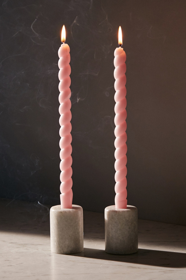Swirl Taper Candle Set Urban Outfitters Canada