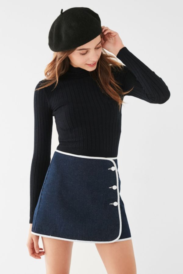 BDG Denim Piping Mini Skirt | Urban Outfitters