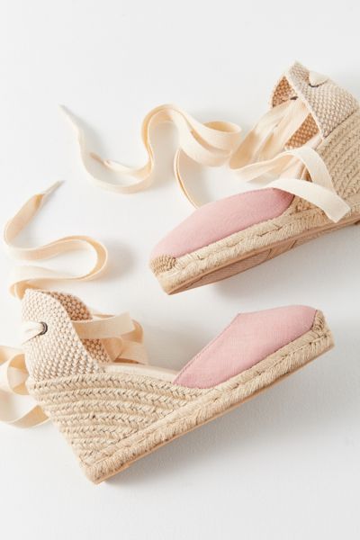 Soludos Tall Linen Wedge