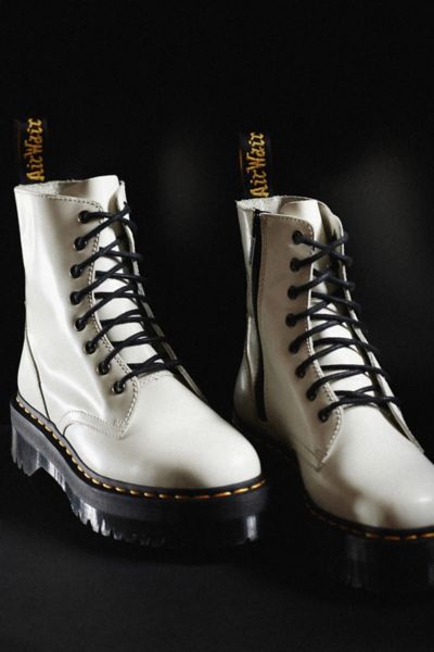 Dr. Martens' Jadon Platform Classic 8-eye Boot In White
