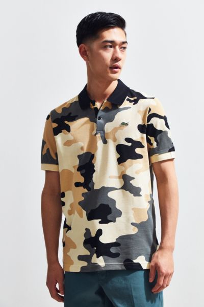 lacoste camo polo