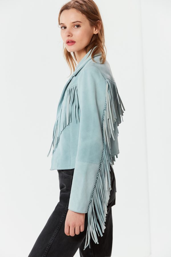 Wrangler + UO Friday’s Child Suede Fringe Jacket | Urban Outfitters